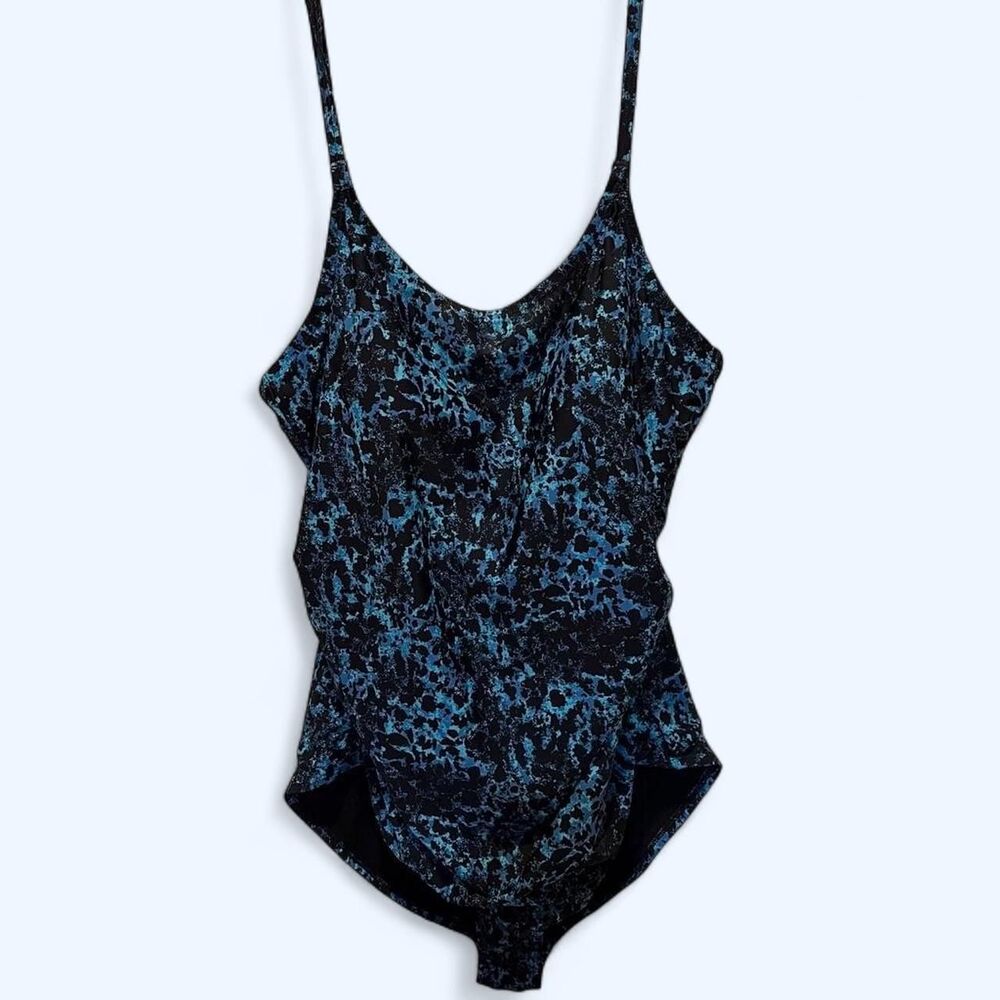 Speedo Women's Blue and Navy Swimsuit-one-piece